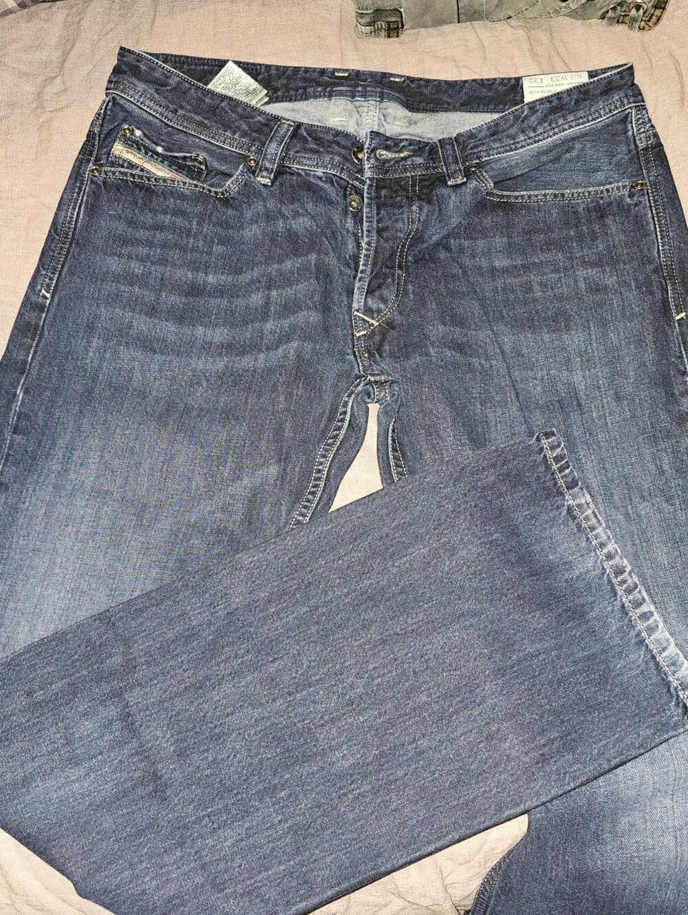 Diesel Viker Men's Classic Washed Blue Jeans